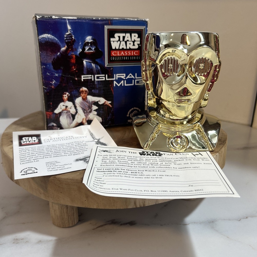 Applause Star Wars Classic Collector Series C-3P0 Figural Mug 1995‎
